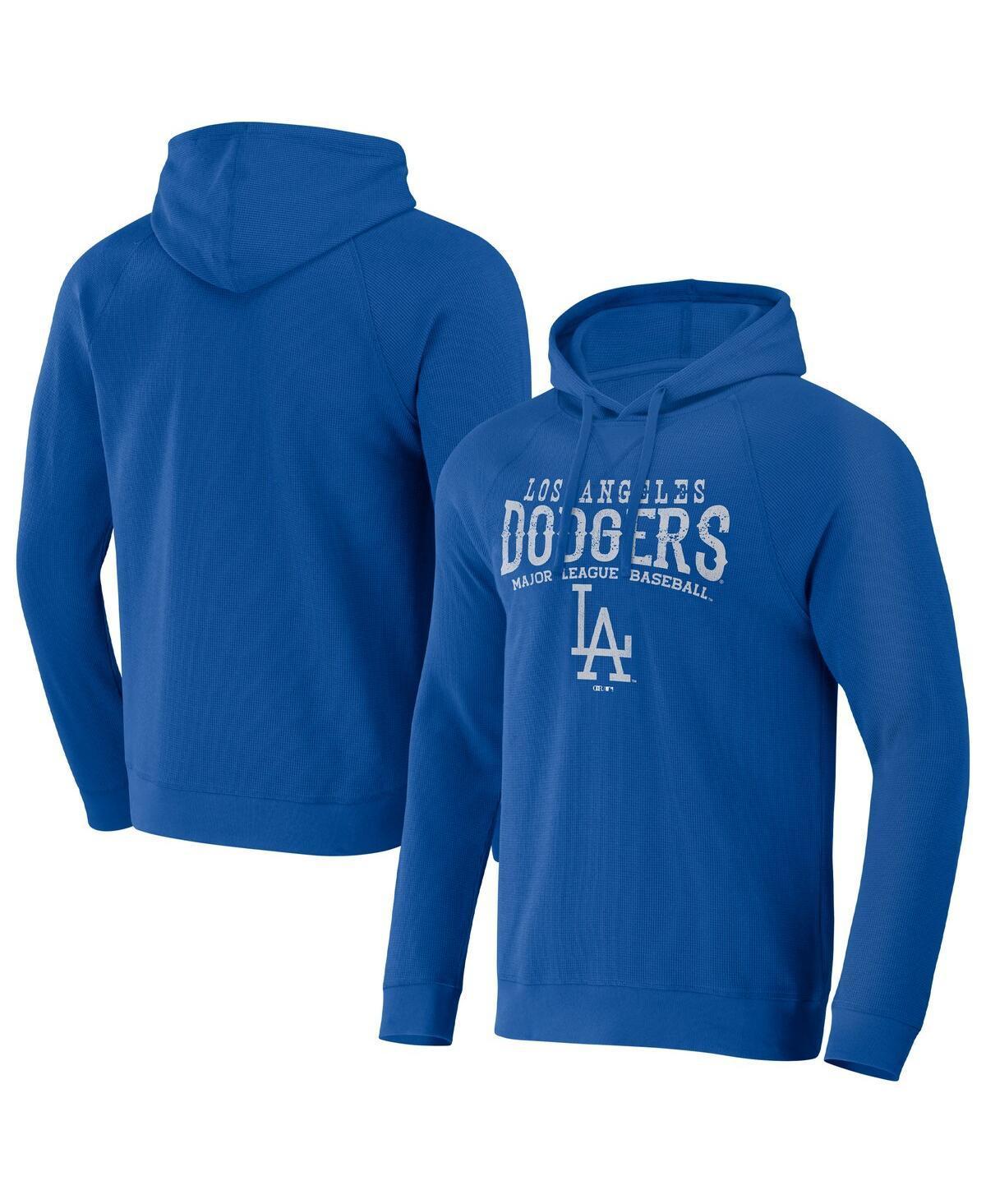 Mens Darius Rucker Collection by Fanatics  Royal Los Angeles Dodgers Waffle-Knit Raglan Pullover Hoodie Product Image