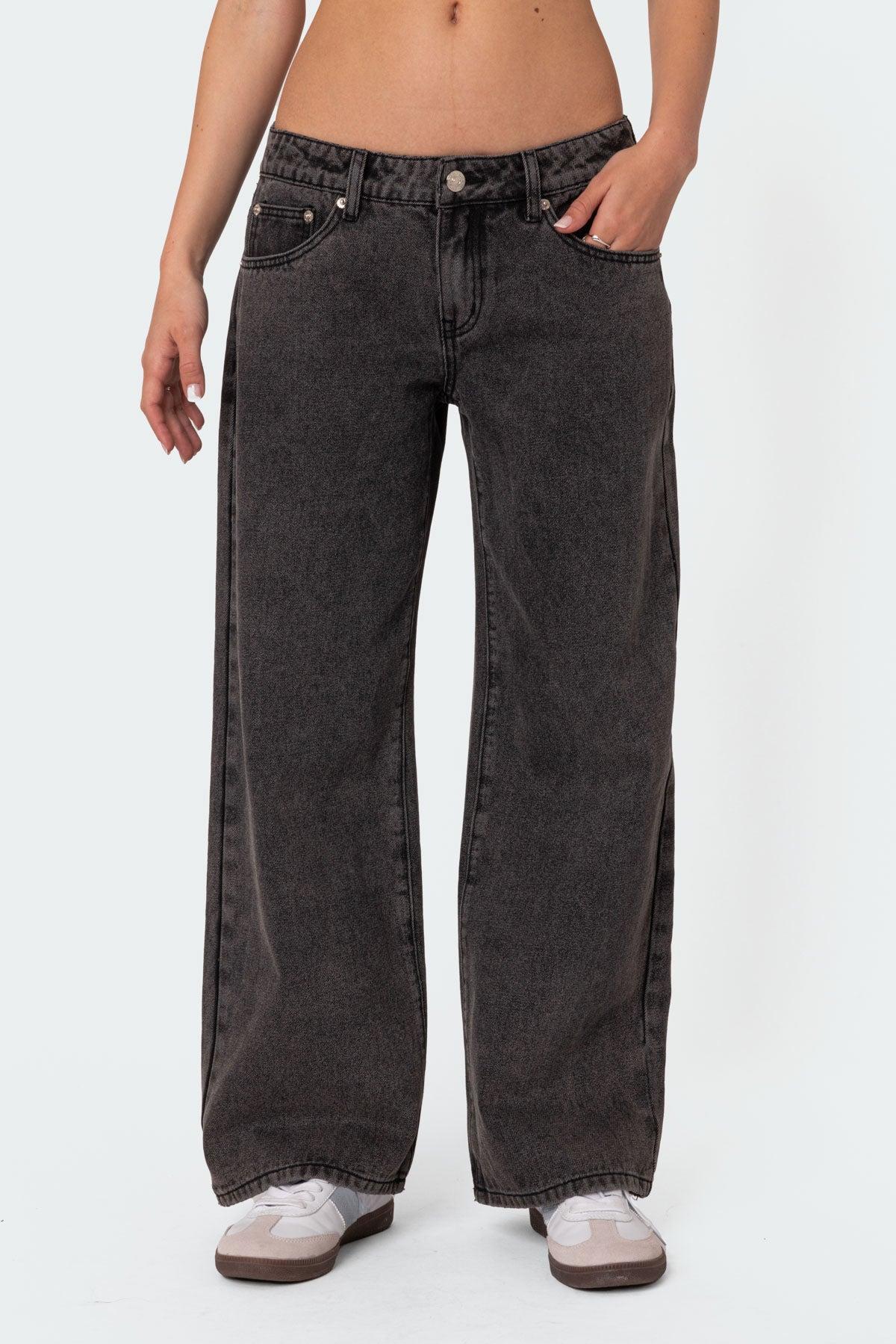 Petite Raelynn Washed Low Rise Jeans Product Image