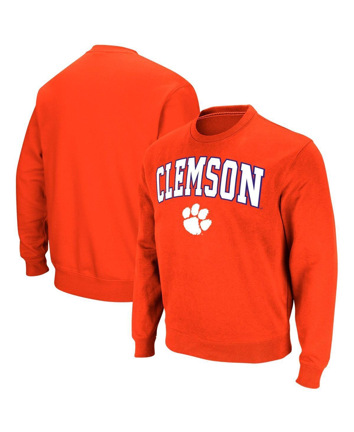 Colosseum Mens Clemson Tigers Arch & Logo Pullover Sweatshirt Product Image