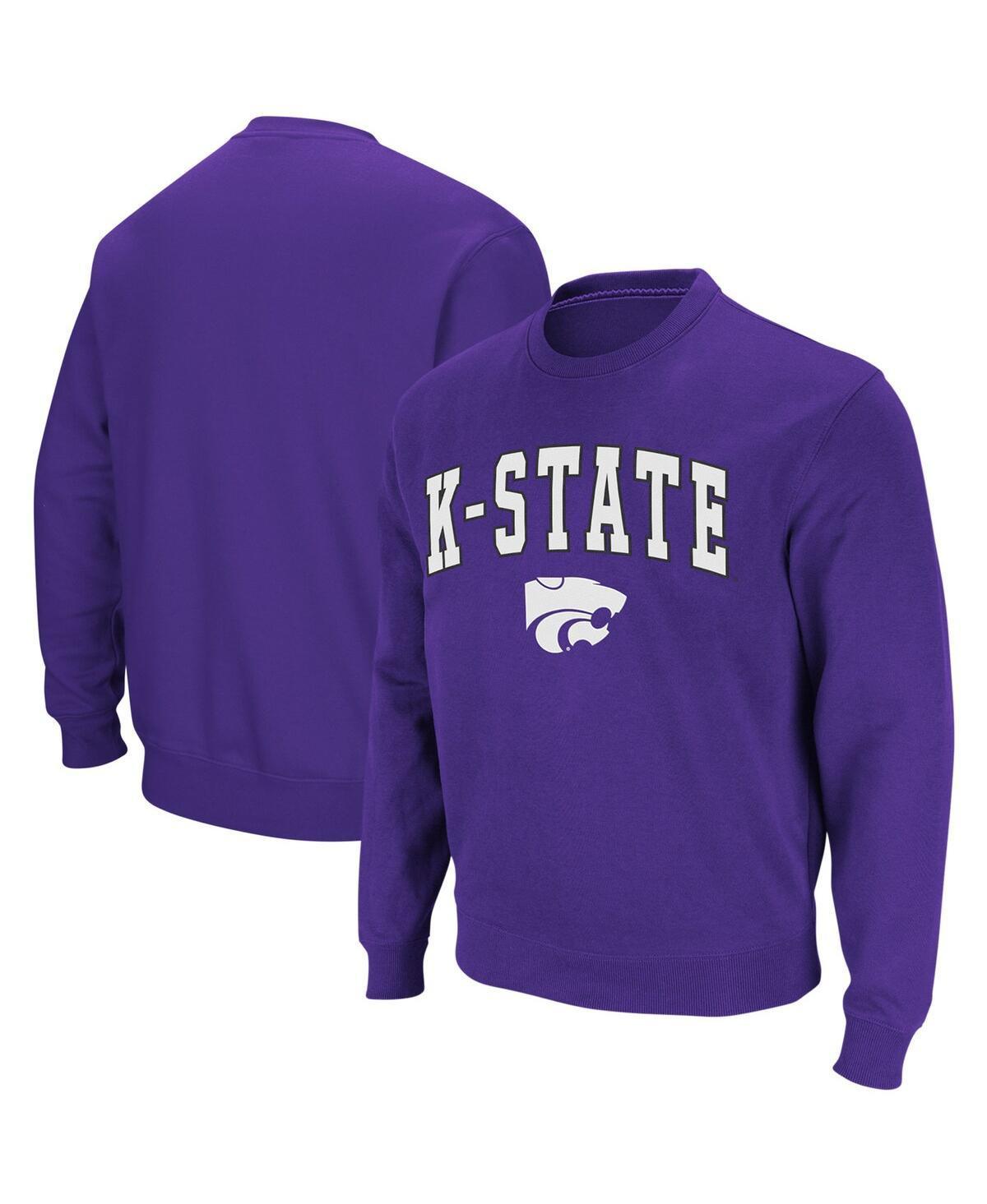 Mens Colosseum Kansas State Wildcats Arch & Logo Crew Neck Sweatshirt Product Image