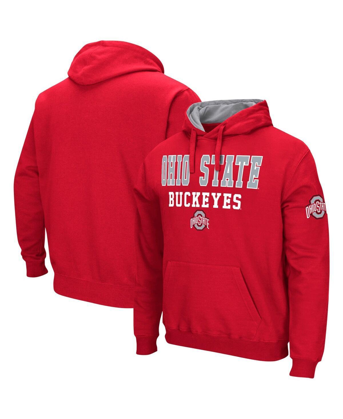 Mens Colosseum Scarlet Ohio State Buckeyes Sunrise Pullover Hoodie Product Image