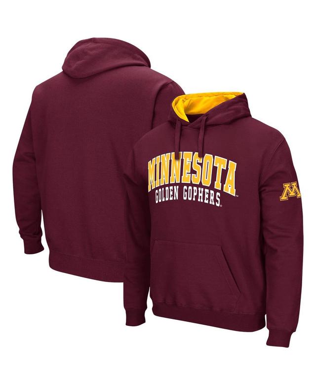 Mens Colosseum Maroon Minnesota Golden Gophers Double Arch Pullover Hoodie Product Image