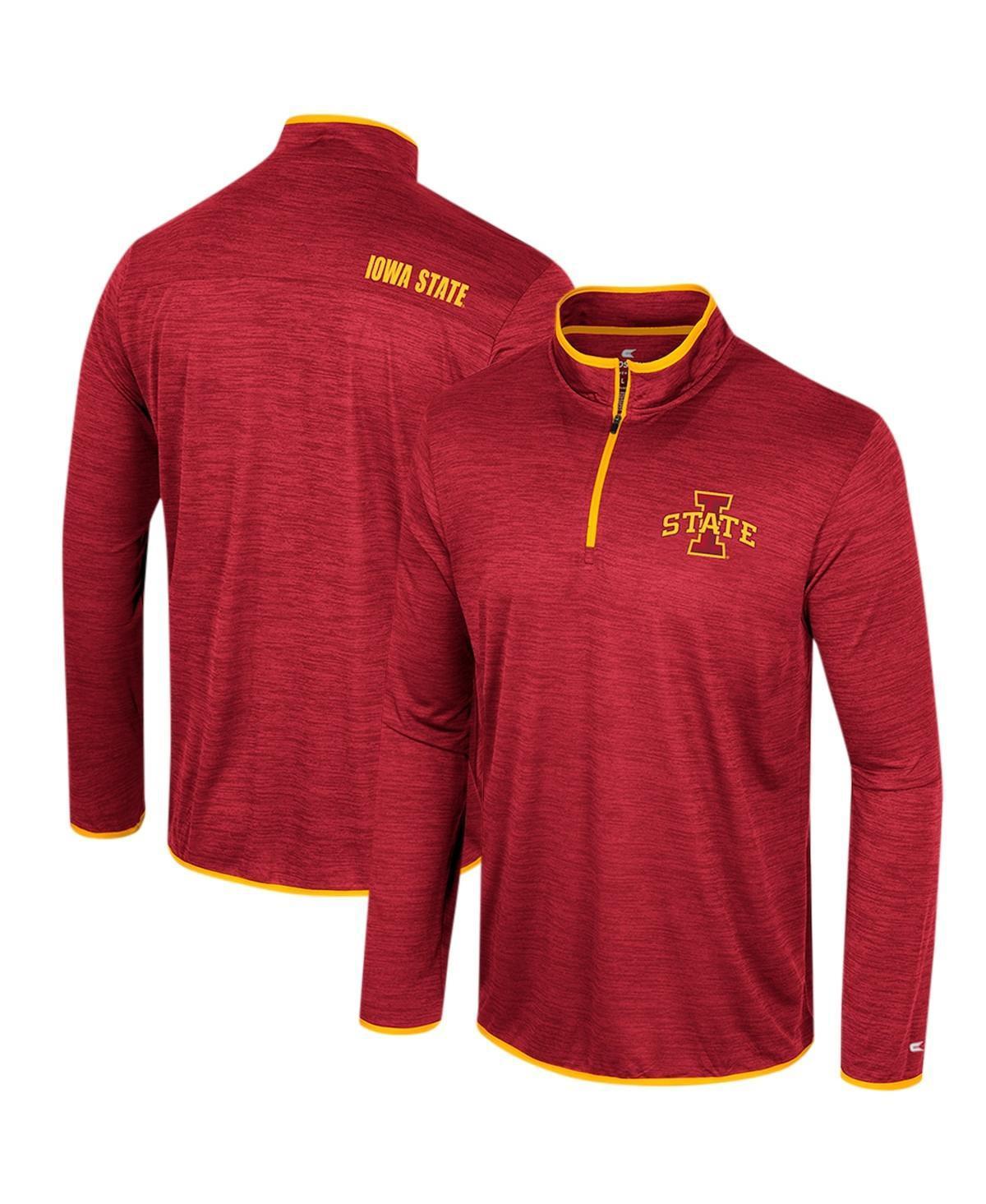 Mens Colosseum Crimson Iowa State Cyclones Wright Quarter-Zip Windshirt Product Image