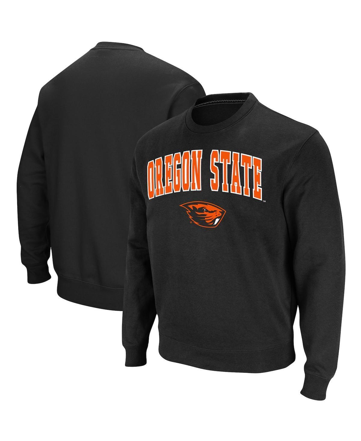 Colosseum Mens Oregon State Beavers Arch & Logo Tackle Twill Pullover Sweatshirt Product Image