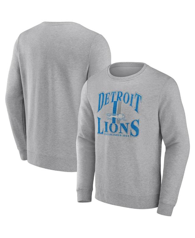 Mens Fanatics Branded Heathered Charcoal Los Angeles Chargers Playability Pullover Sweatshirt Product Image