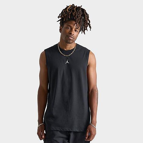 Jordan Mens Dri-FIT Sport Sleeveless T-Shirt - Black/White Product Image