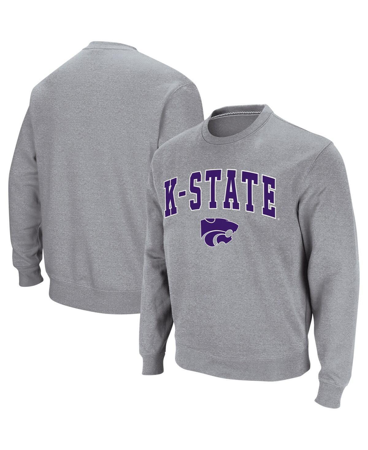 Colosseum Mens Kansas State Wildcats Arch and Logo Crew Neck Sweatshirt Product Image