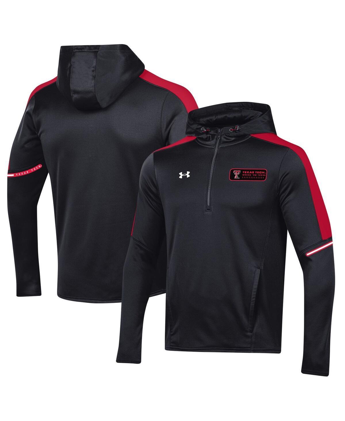 Mens Under Armour Black Texas Tech Red Raiders 2023 Sideline Quarter-Zip Hoodie Product Image