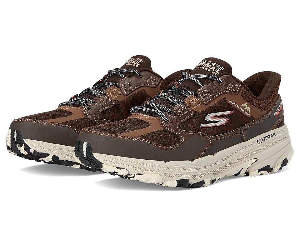 SKECHERS Skechers Hands Free Slip-ins: Go Run Trail Altitude 2.0 (Brown/Orange) Men's Shoes Product Image