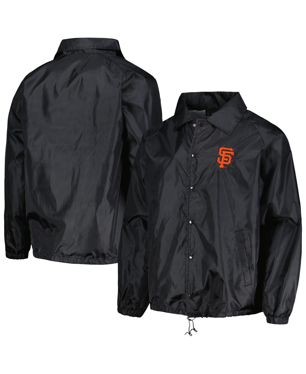 Mens Dunbrooke  Black San Francisco Giants Coachs Raglan Full-Snap Windbreaker Jacket Product Image