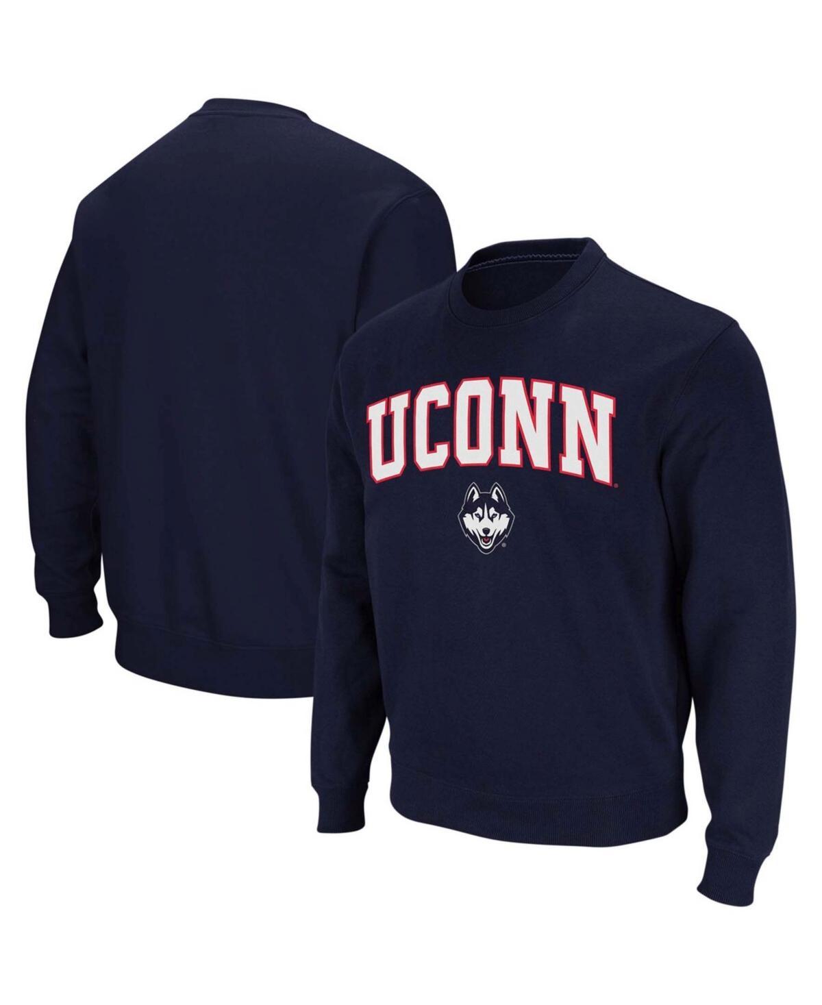 Colosseum Mens UConn Huskies Arch and Logo Crew Neck Sweatshirt Product Image