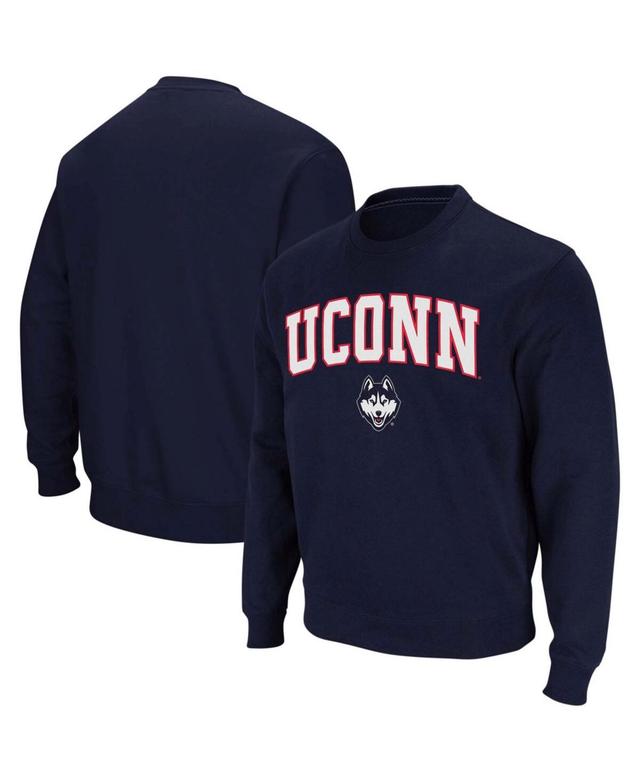 Colosseum Mens UConn Huskies Arch and Logo Crew Neck Sweatshirt Product Image