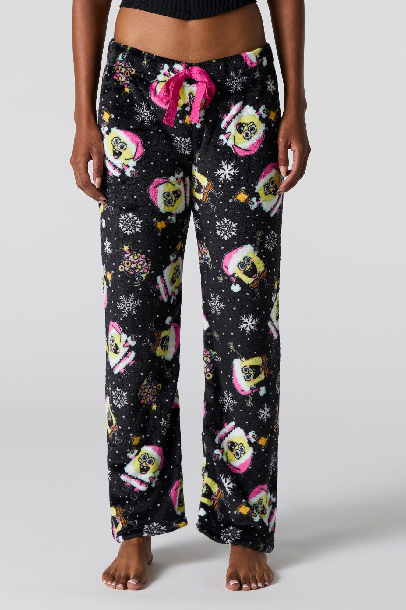 Plush Printed Pajama Pant Female Product Image