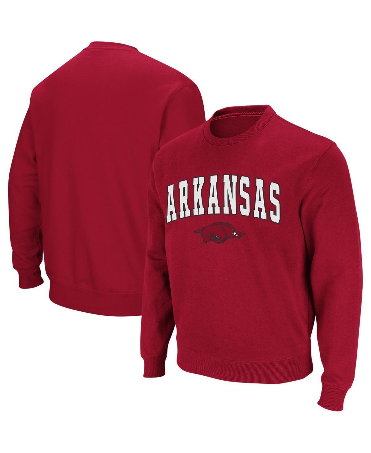 Colosseum Mens Arkansas Razorbacks Arch and Logo Crew Neck Sweatshirt Product Image