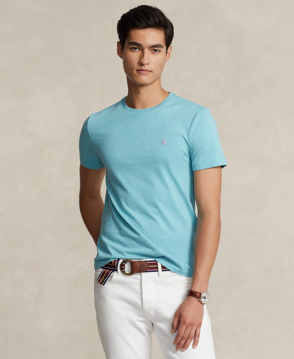 Polo Ralph Lauren Classic Fit Crew Neck Tee (Maidstone Blue) Men's T Shirt Product Image