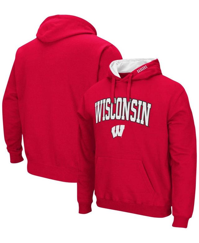 Mens Wisconsin Badgers Arch Logo 3.0 Pullover Hoodie Product Image