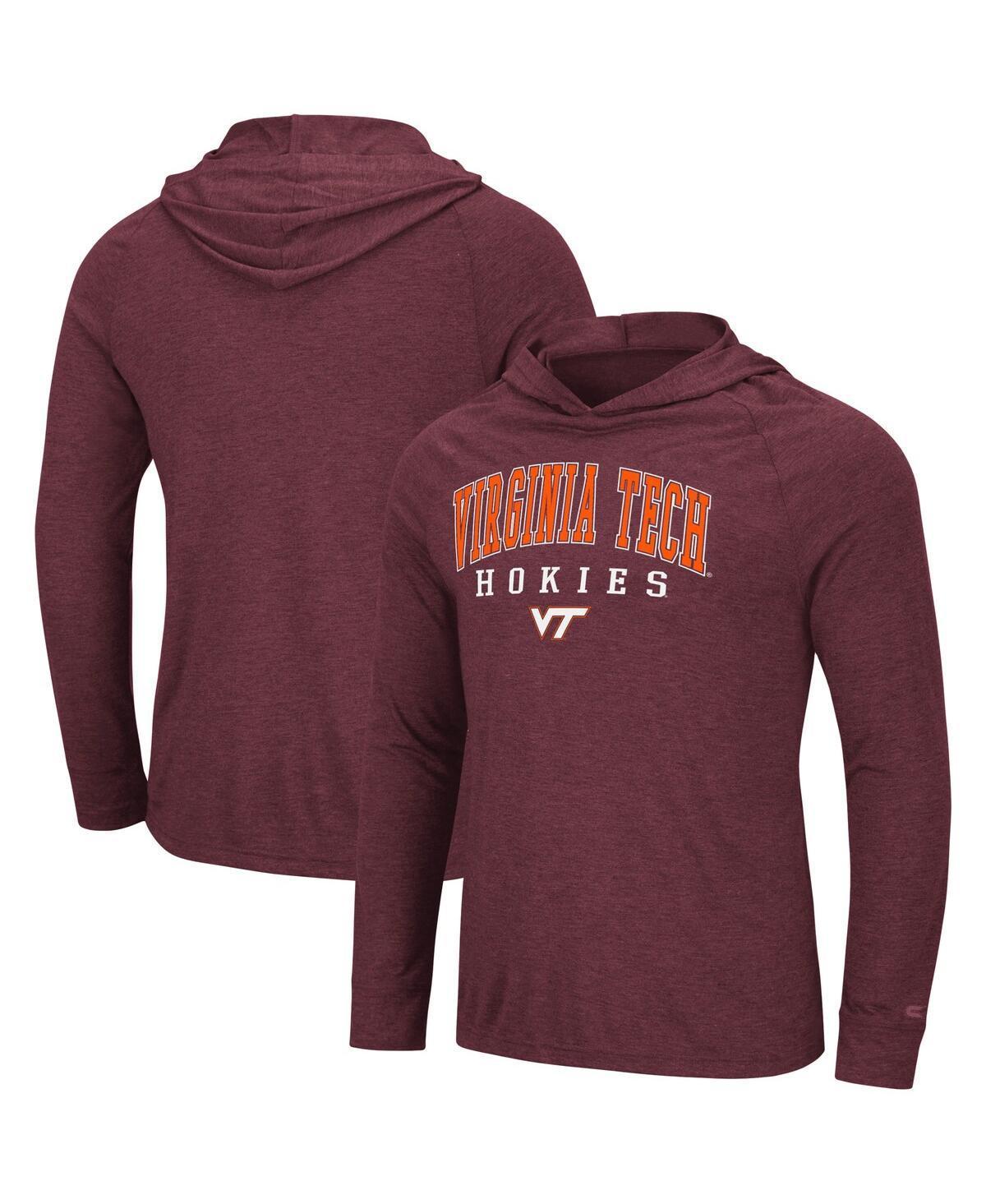 Mens Colosseum Maroon Virginia Tech Hookies Campus Long Sleeve Hooded T-shirt Product Image