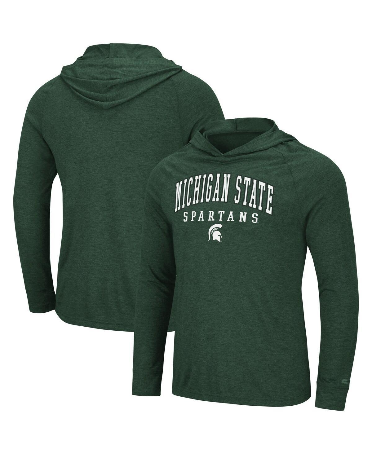 Mens Colosseum Michigan State Spartans Campus Long Sleeve Hooded T-Shirt Product Image