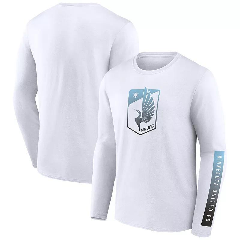 Fanatics Mens White Minnesota United Fc Long Sleeve T-Shirt Product Image