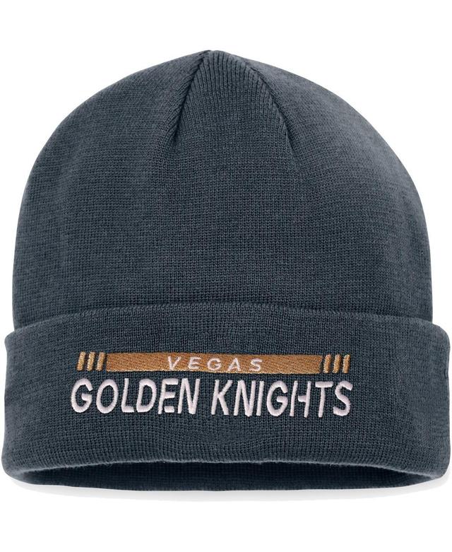 Mens Fanatics Branded Black Vegas Golden Knights Authentic Pro Rink Cuffed Knit Hat Product Image