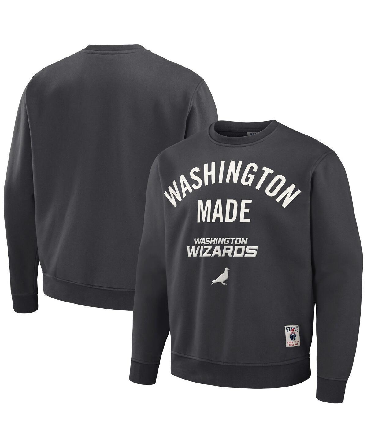 Mens NBA x Staple Anthracite Washington Wizards Plush Pullover Sweatshirt Product Image