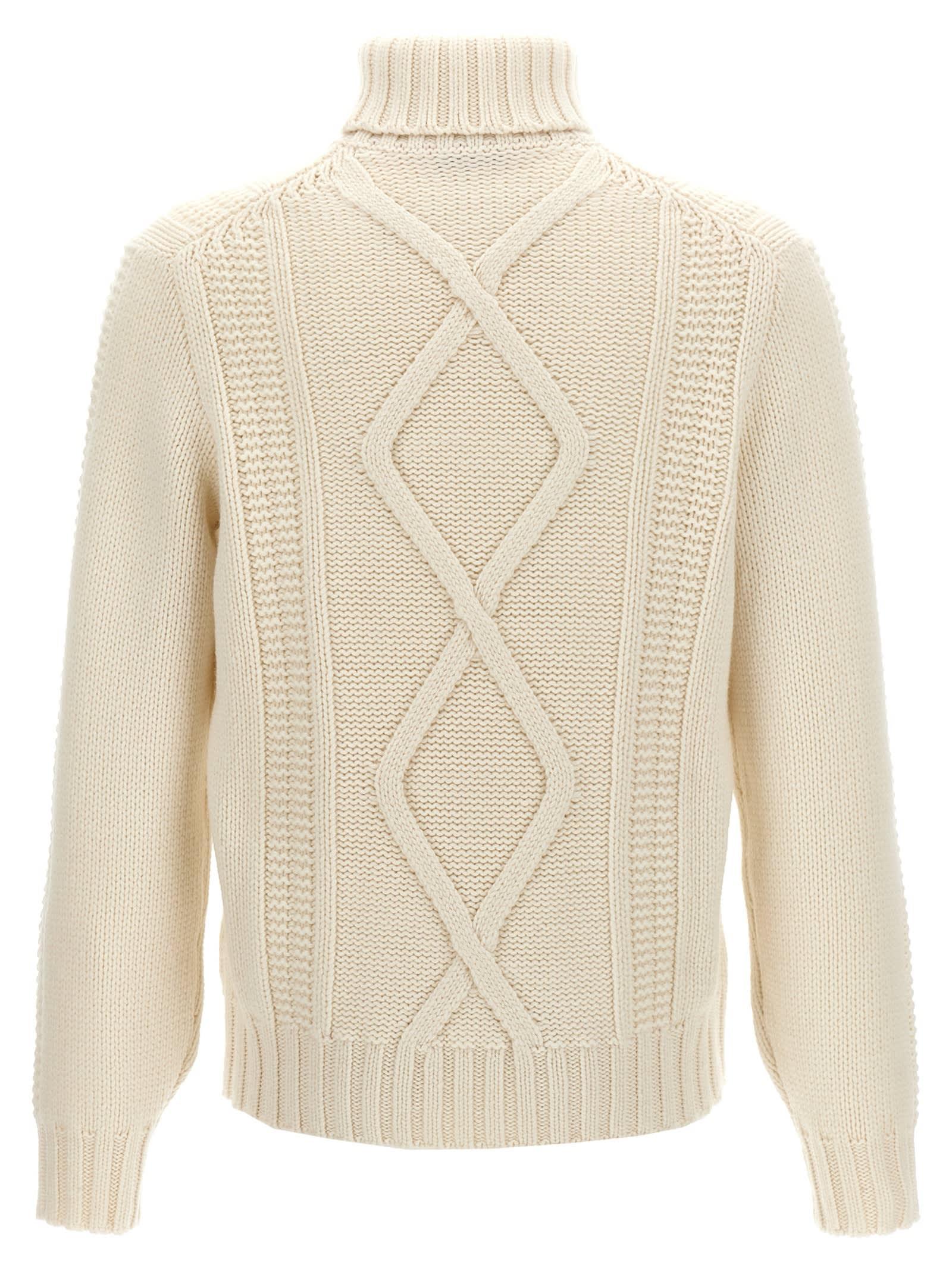 BRUNELLO CUCINELLI Cashmere Sweater In Off White Product Image