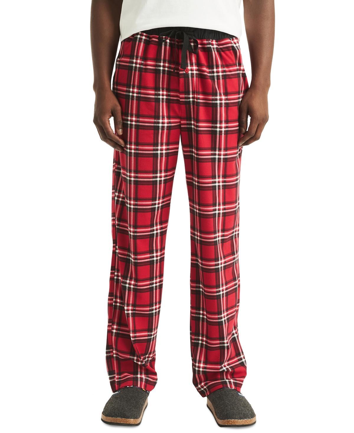 Nautica Mens Classic-Fit Plaid Fleece Pajama Pants Product Image