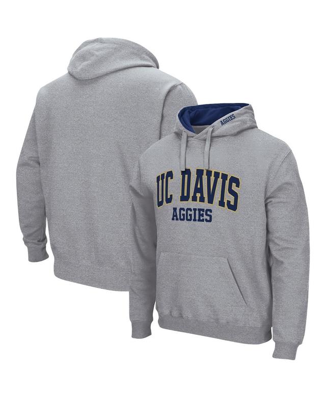 Colosseum Mens Uc Davis Aggies Arch and Logo Pullover Hoodie Product Image