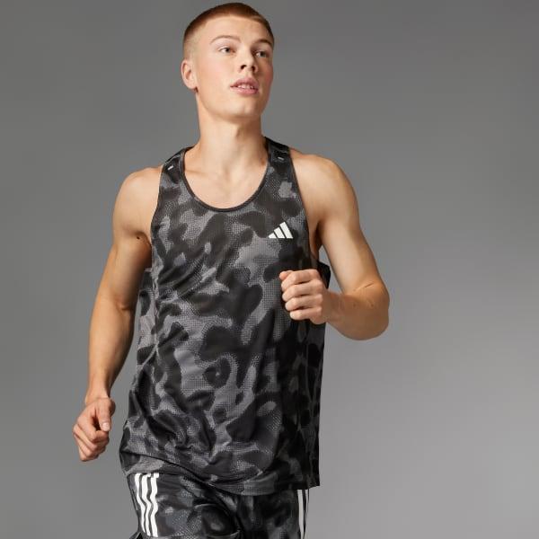 Own the Run 3-Stripes Allover Print Singlet Product Image