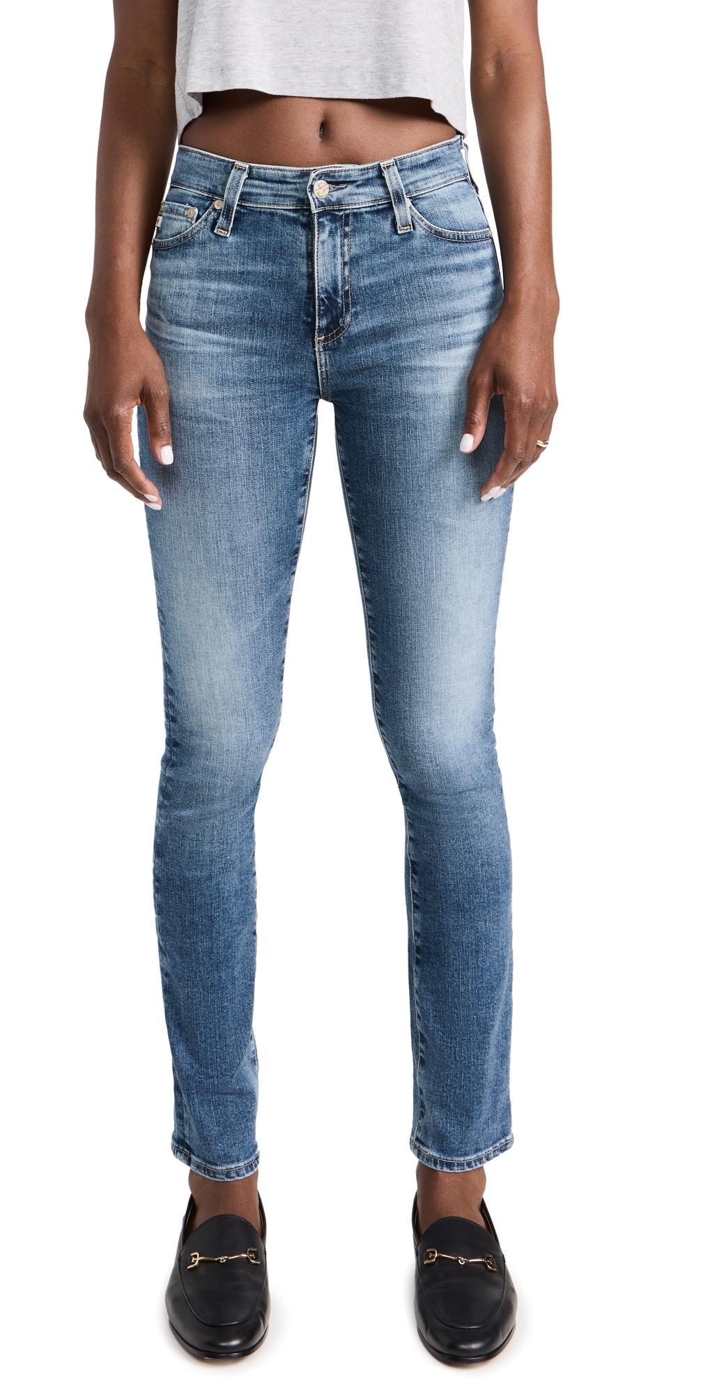 AG Jeans Mari High-Rise Slim Straight in 15 Years Shoreline (15 Years Shoreline) Women's Jeans Product Image