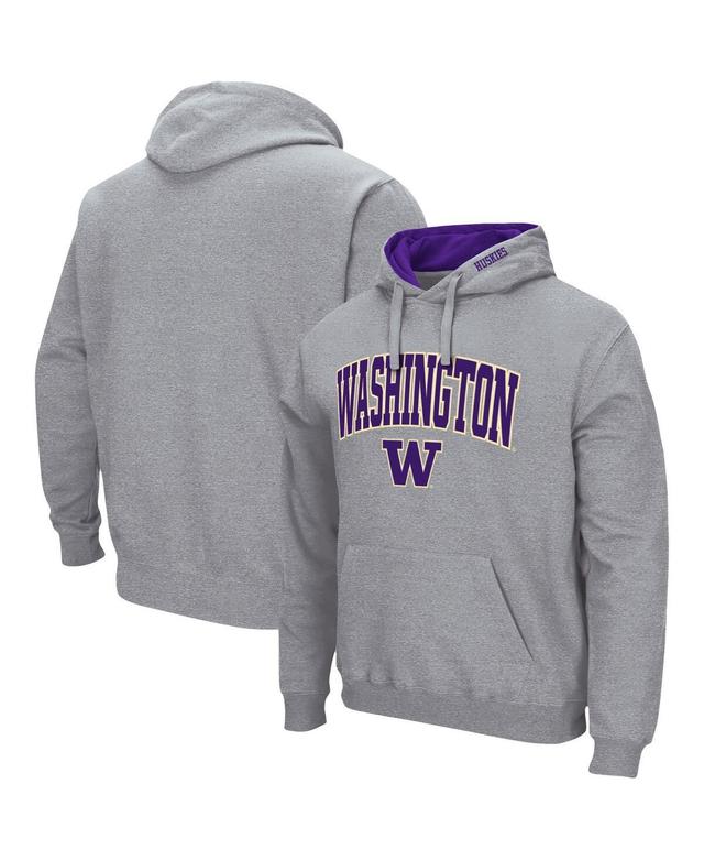 Mens Colosseum Washington Huskies Arch & Logo 3.0 Pullover Hoodie Product Image