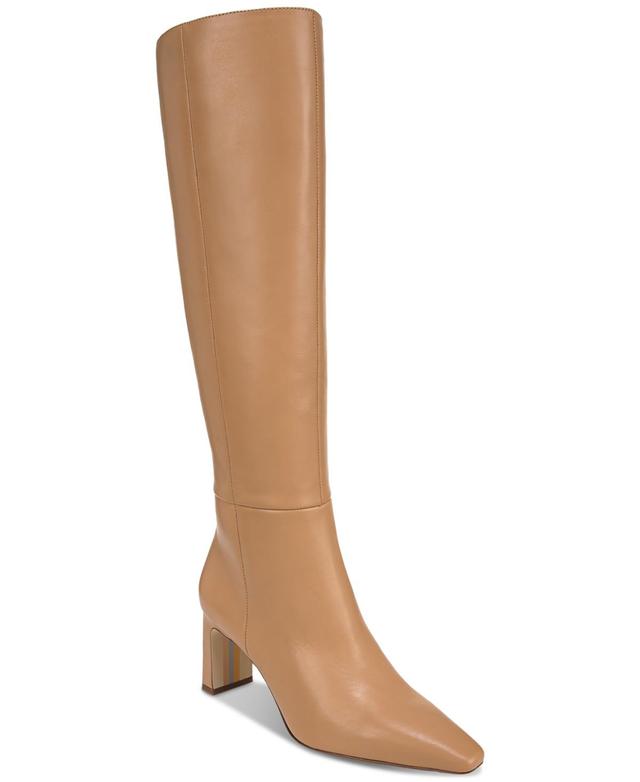 Womens Sylvia 70MM Wide-Calf Leather Boots Product Image