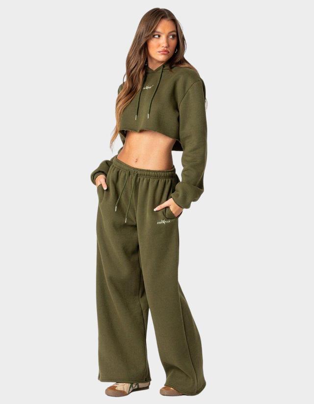 EDIKTED Brenna Low Rise Wide Sweatpants Product Image