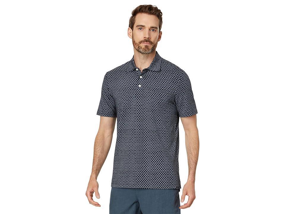 Faherty Ss Movement Pique Polo (Hilo Rose Floral Print) Men's Short Sleeve Knit Product Image