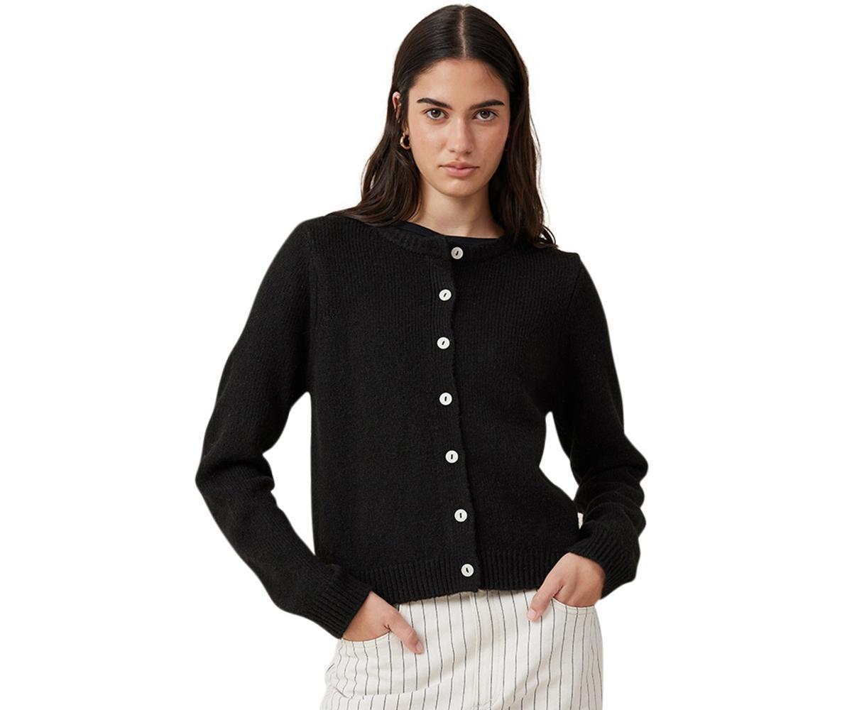 Cotton On Womens Lux Crew Button Cardigan product image