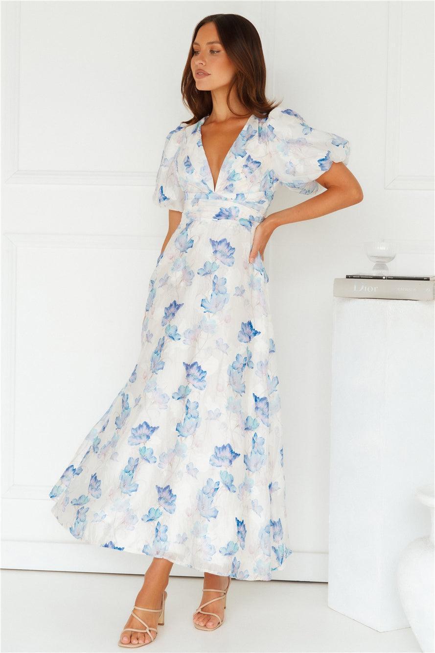 One To Love Maxi Dress Blue Product Image