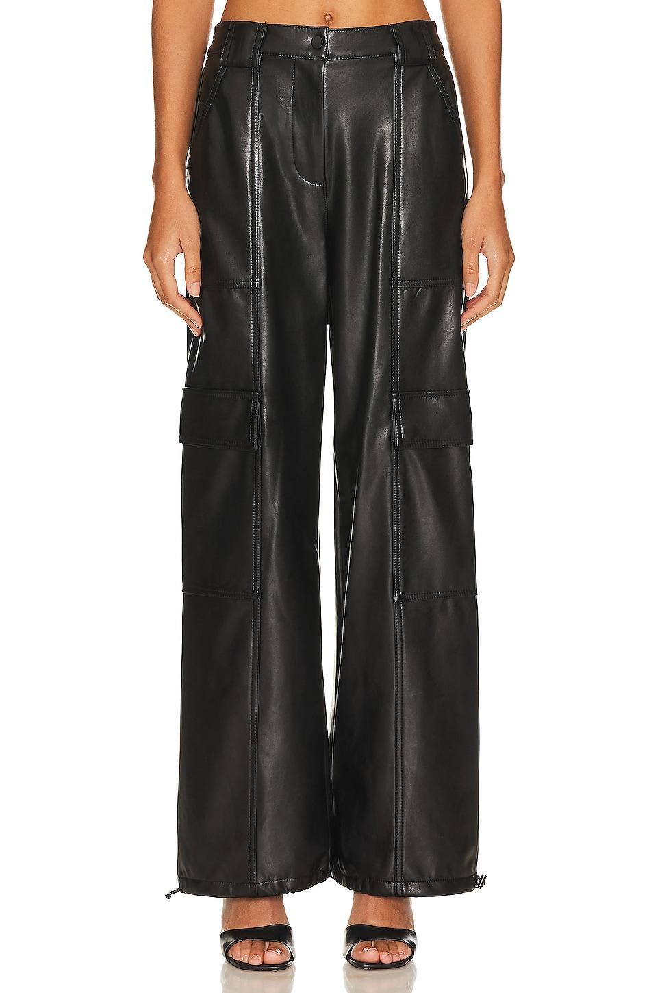 Luxe Faux Leather Cargo Pant SIMKHAI Product Image