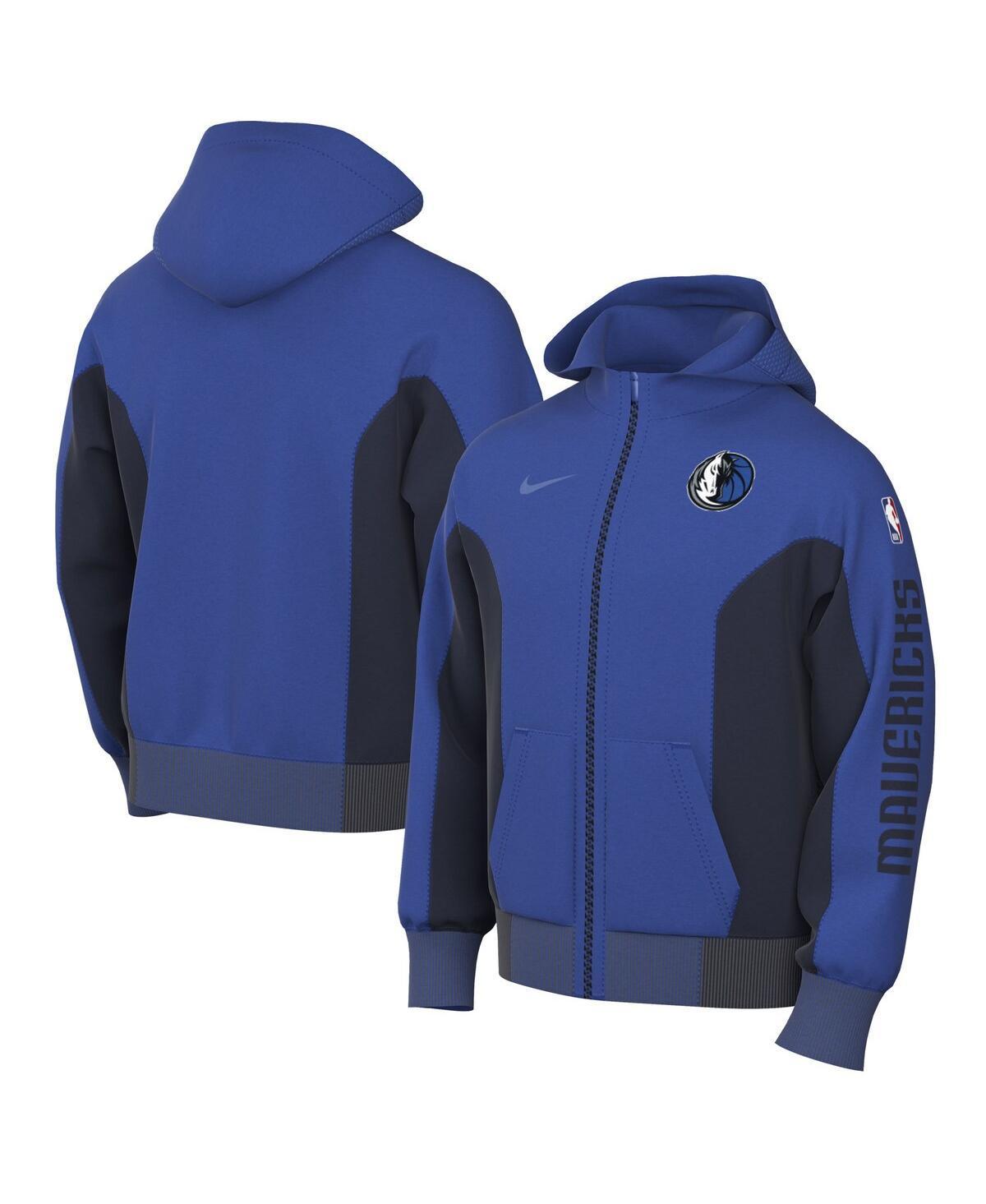 Mens Nike Blue Dallas Mavericks 2023/24 Authentic Showtime Full-Zip Hoodie Product Image