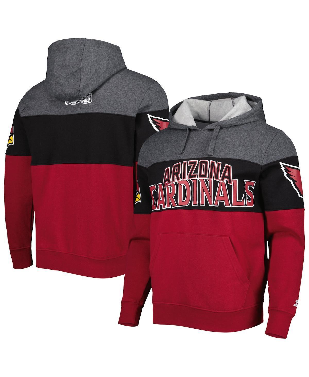 Mens Starter Heather Charcoal Arizona Cardinals Extreme Pullover Hoodie - Heather Charcoal Product Image