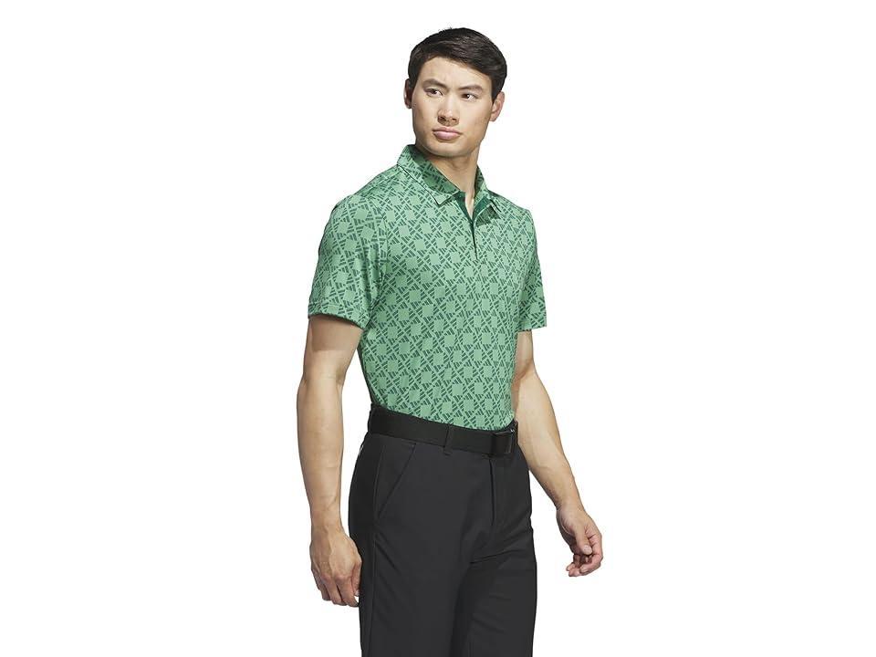 adidas Golf Ultimate 365 Tour Heat.Rdy Jacquard Polo (Collegiate ) Men's Short Sleeve Knit Product Image