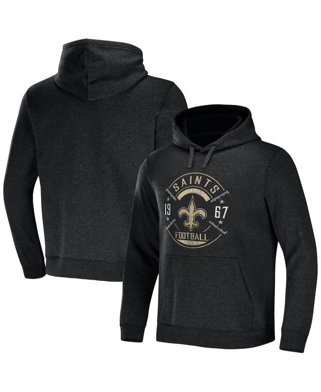 Mens NFL x Darius Rucker Collection by Fanatics Heather Charcoal New Orleans Saints Radar Pullover Hoodie Product Image