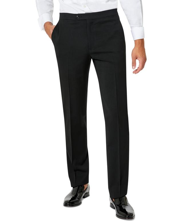 Tommy Hilfiger Men's Modern Fit Flex Stretch Tuxedo Pants Black Product Image