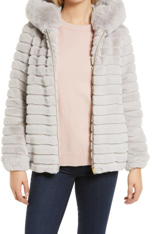 Gallery Hooded Faux Fur Jacket Product Image