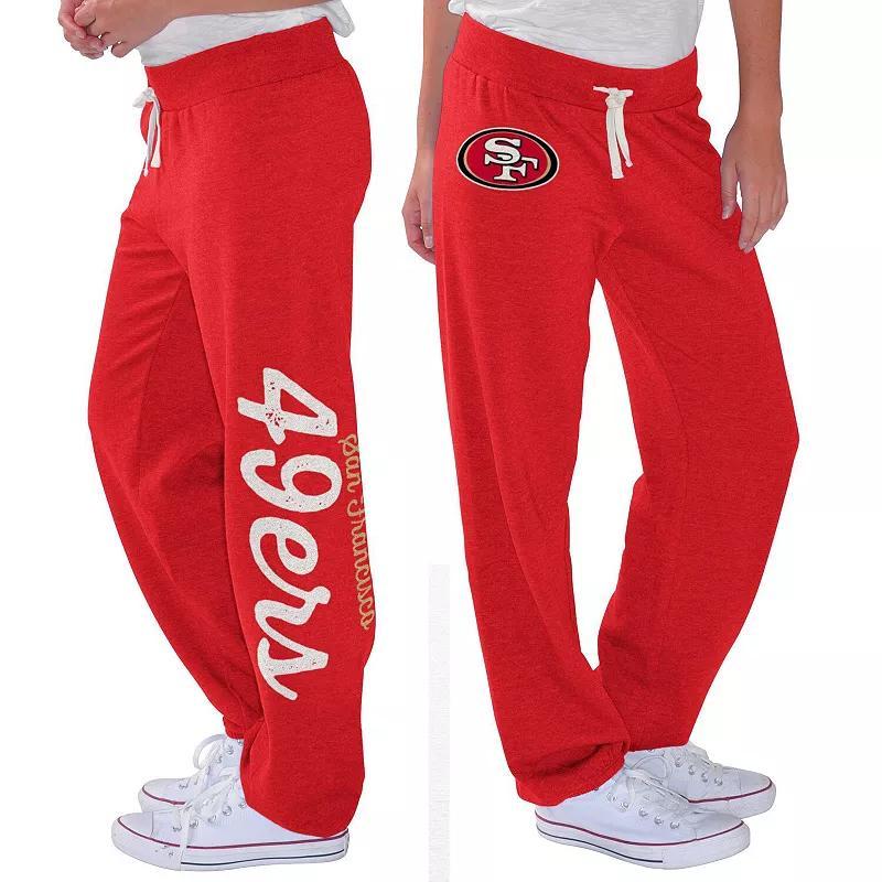 Womens G-III 4Her by Carl Banks Scarlet San Francisco 49ers Scrimmage Fleece Pants Product Image