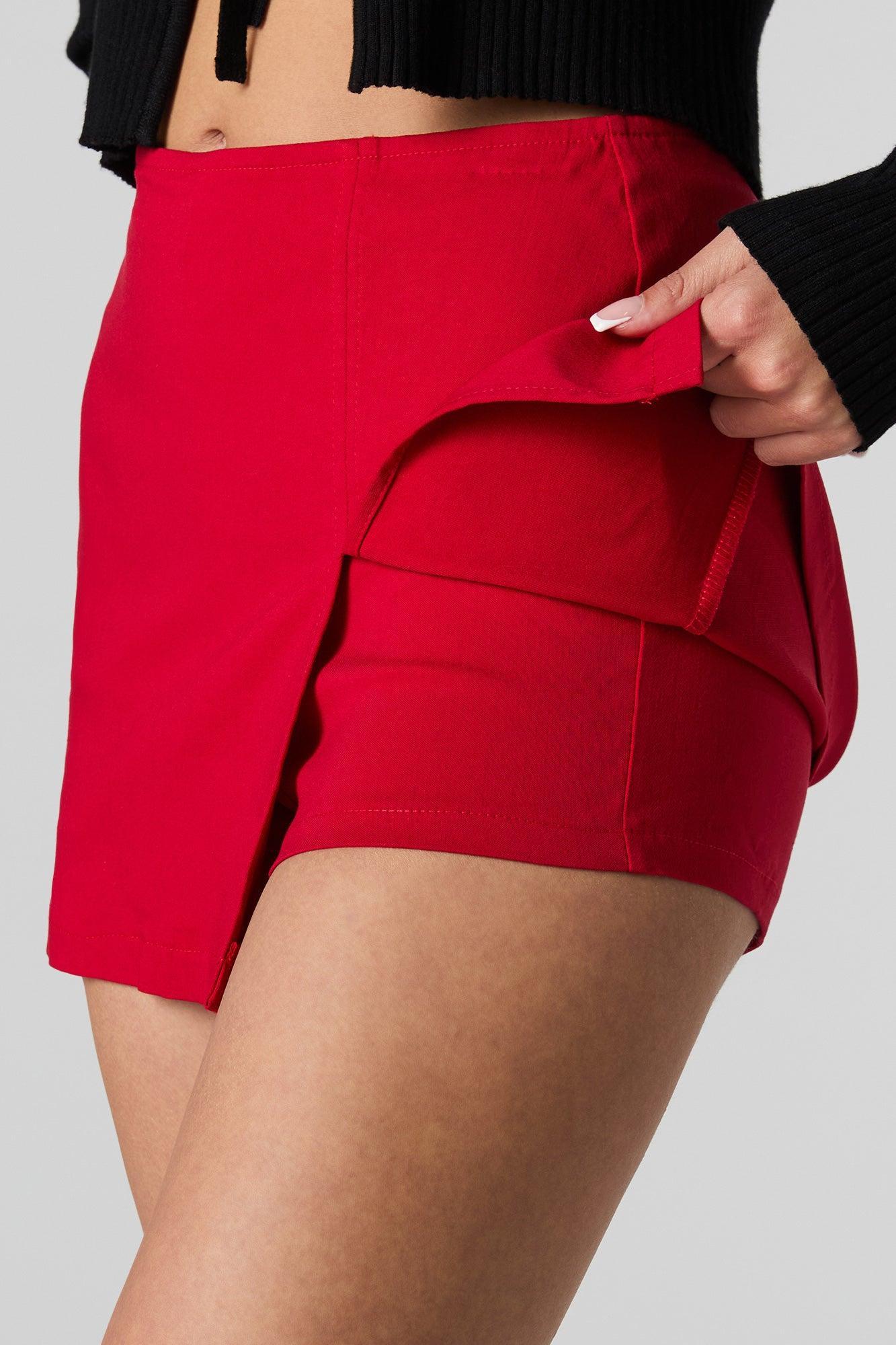 Slit Mini Skort Female Product Image