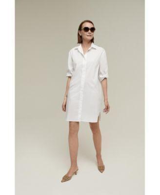 Isaac Mizrahi Womens Short Sleeve Shirtdress Product Image