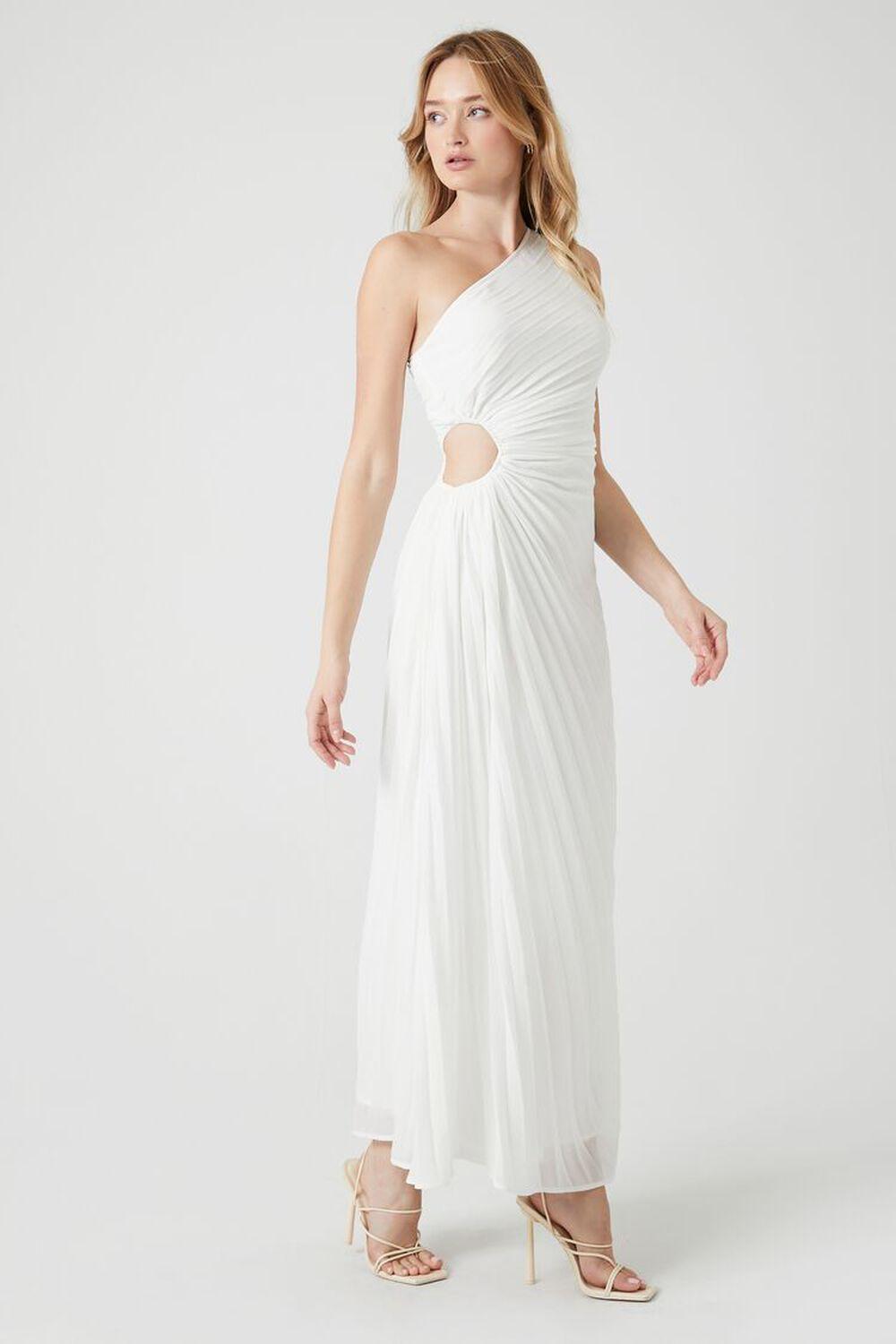 Textured One-Shoulder Maxi Dress | Forever 21 Product Image