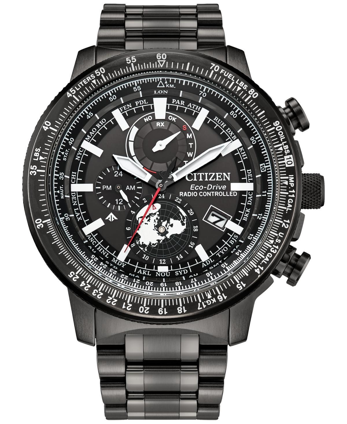 Citizen Eco-Drive Mens Promaster Gray-Tone Stainless Steel Bracelet Watch 46mm - Gray Product Image