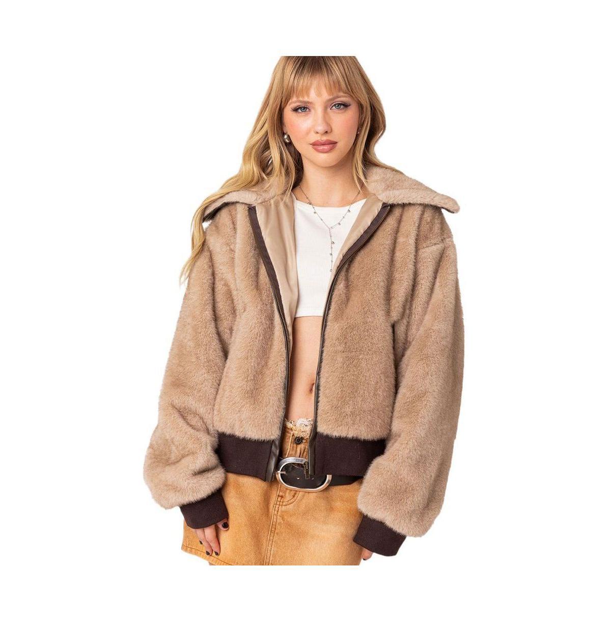 Womens Ashton faux fur jacket Product Image