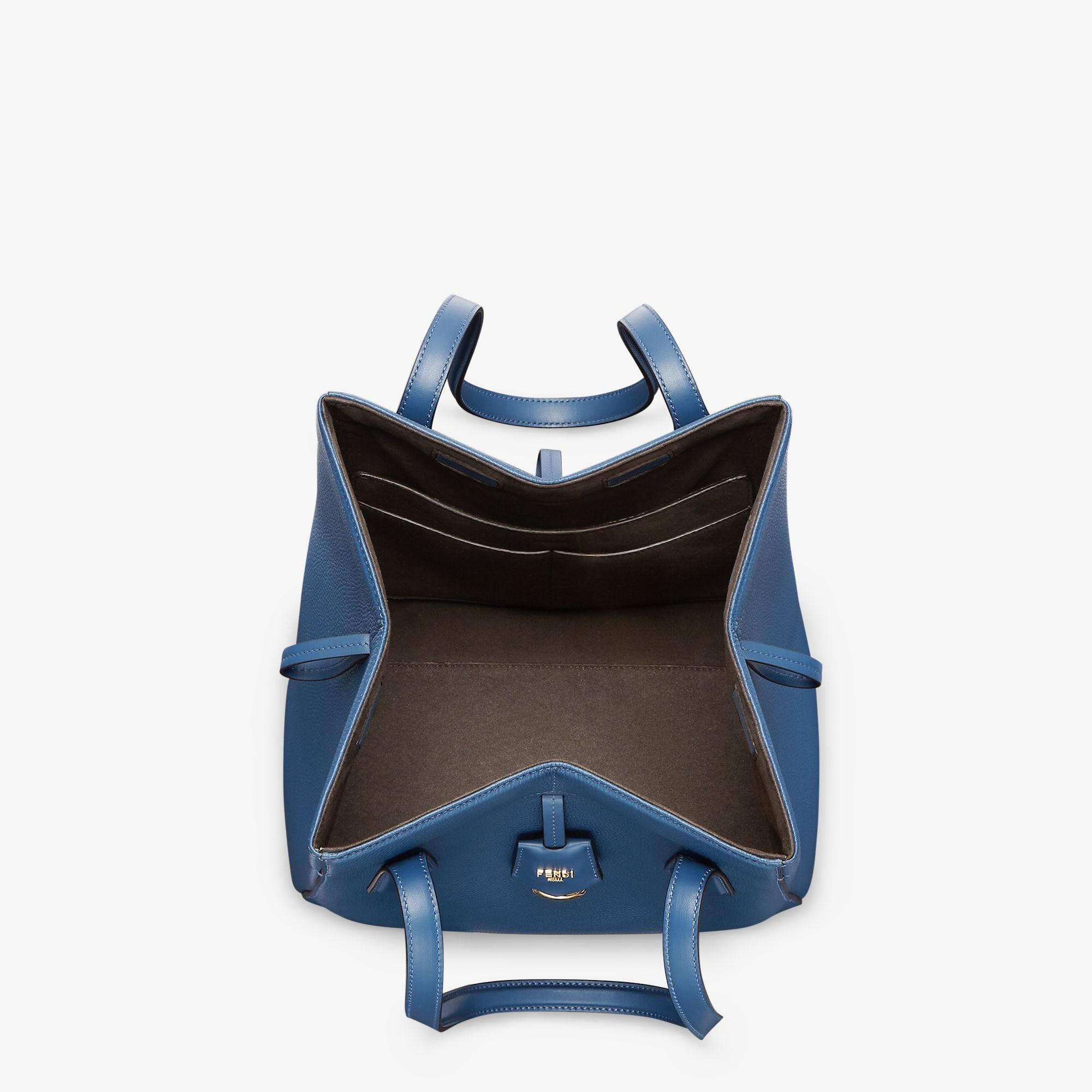 Fendi Origami MediumTransformable blue leather bag Product Image